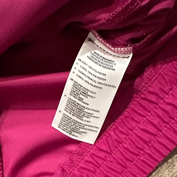 Adidas Women's Vibrant fuchsia windbreaker athletic Jacket Size medium - Picture 7 of 9